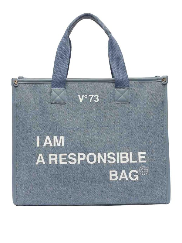 v°73: トートバッグ - トートバッグ - ブルー