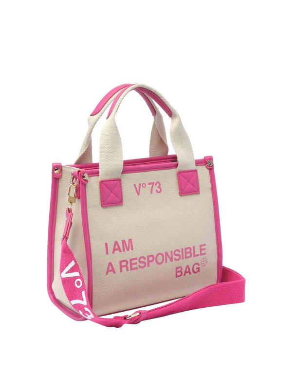 v°73: totes bags online - Responsibility Logo Tote Bag