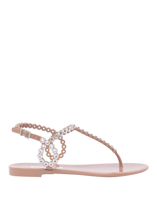 Aquazzura: sandals - Almost Bare Crystal Jelly Sandals