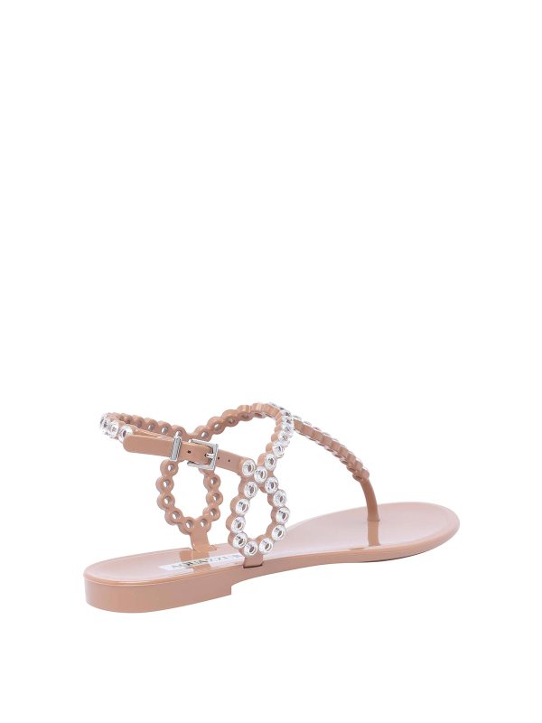 The Best Shops Aquazzura: sandals - Almost Bare Crystal Jelly Sandals