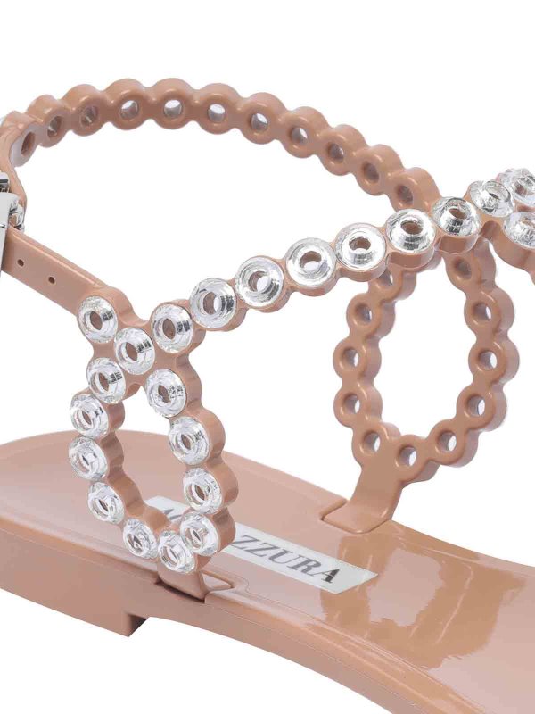 Almost Bare Crystal Jelly Sandals shop online: Aquazzura