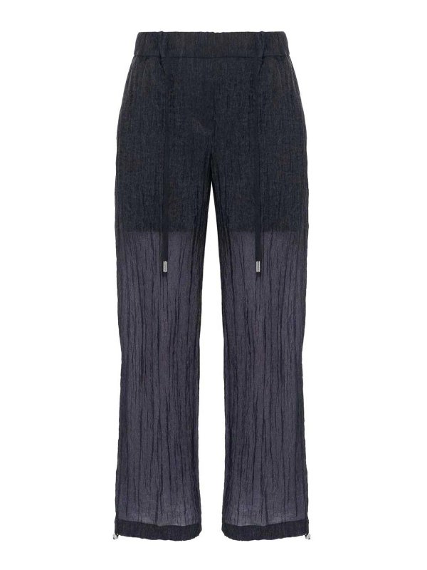 PESERICO: Pantalons casual - Pantalons Décontractés - Bleu