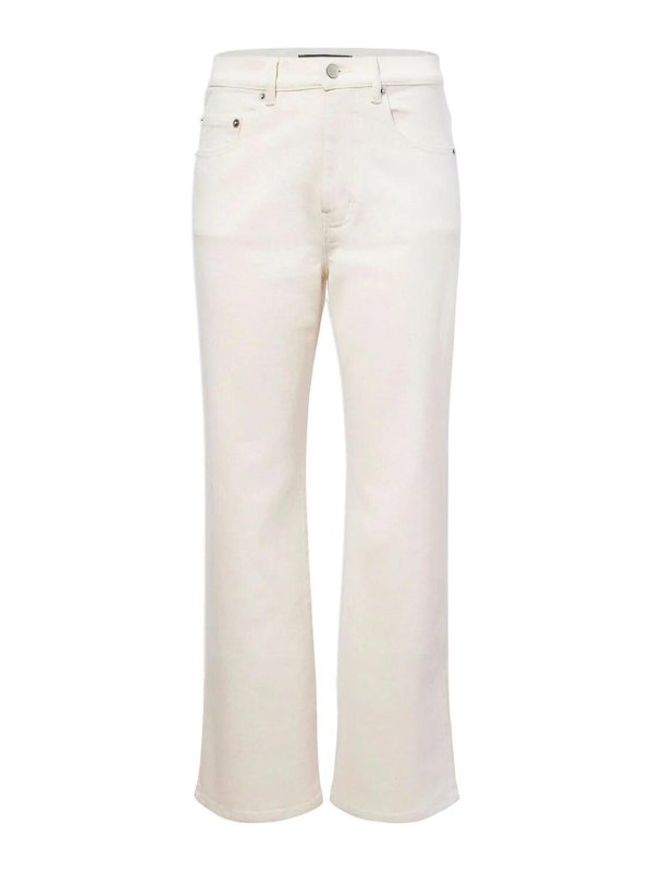 Proenza Schouler: Jeans à jambe droite - Jean Droit - Beige