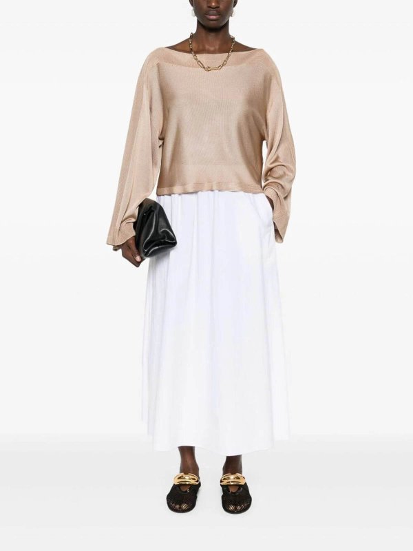 The Best Shops SA SU PHI: U-Boot-Ausschnitt - U-Boot-Pullover - Beige
