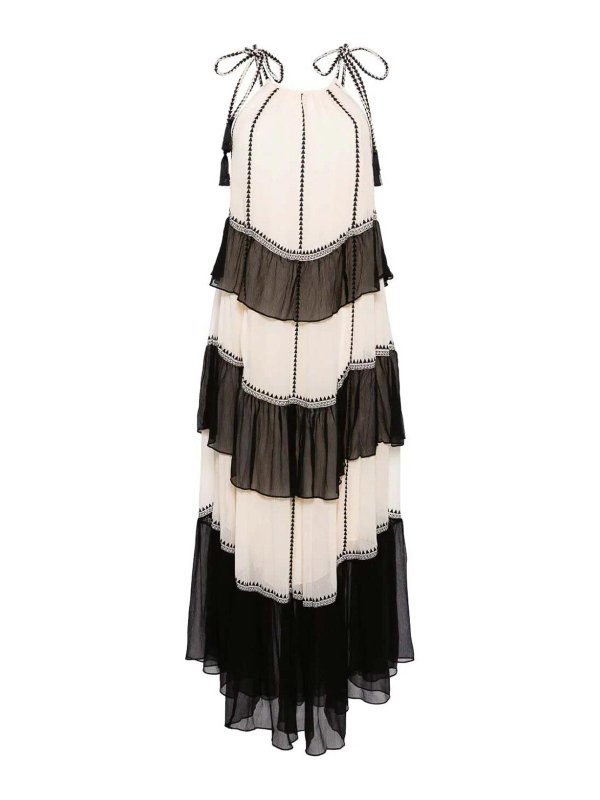 ULLA JOHNSON: Maxikleider - Maxikleid - Weiß