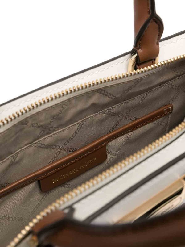 Leather tote shop online: MICHAEL KORS