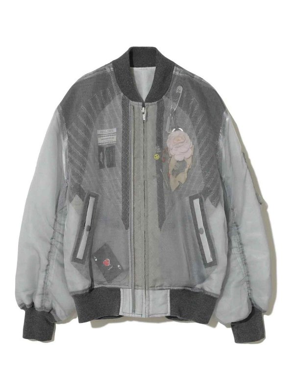 UNDERCOVER: Bomberjacken - Bomberjacke - Grau