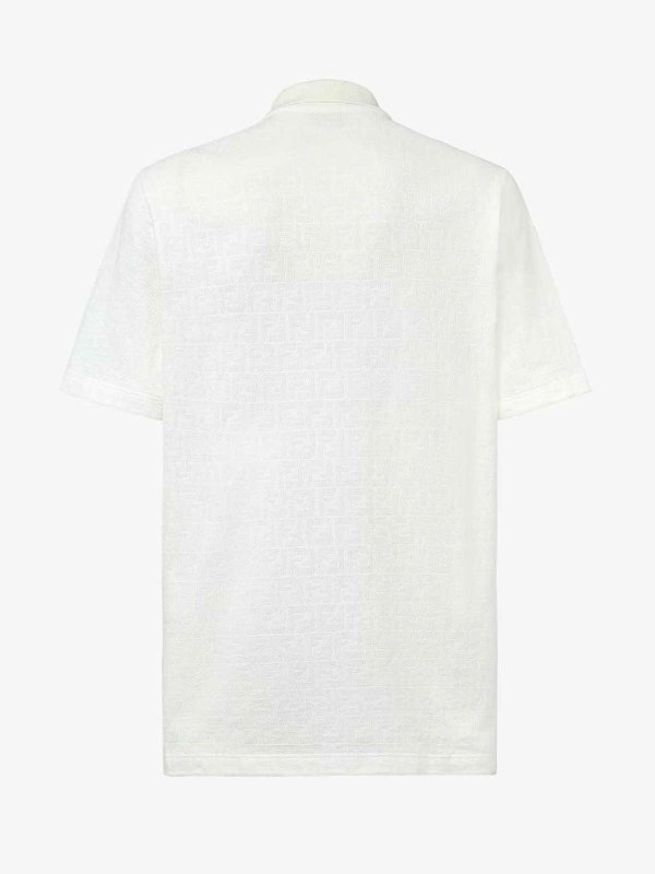 FENDI: polo shirts online - Logo polo