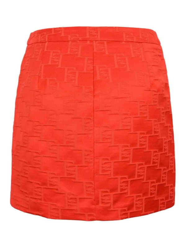 ELISABETTA FRANCHI: ニーレングススカート＆ミディ丈 online - 膝丈/ミディスカート - ライトレッド