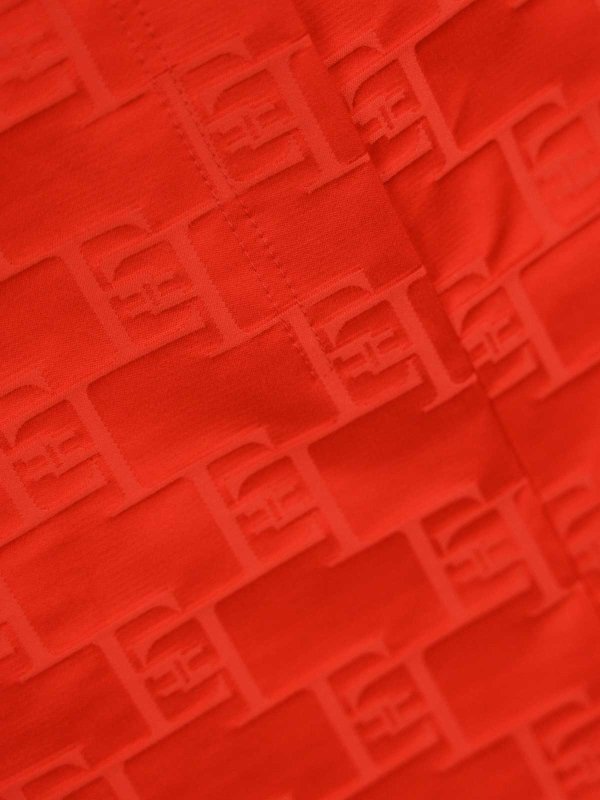 The Best Shops ELISABETTA FRANCHI: ニーレングススカート＆ミディ丈 - 膝丈/ミディスカート - ライトレッド