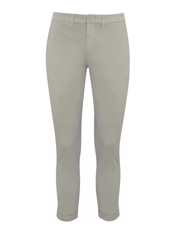 FAY: pantaloni casual - Pantaloni Capri Con Risvolto