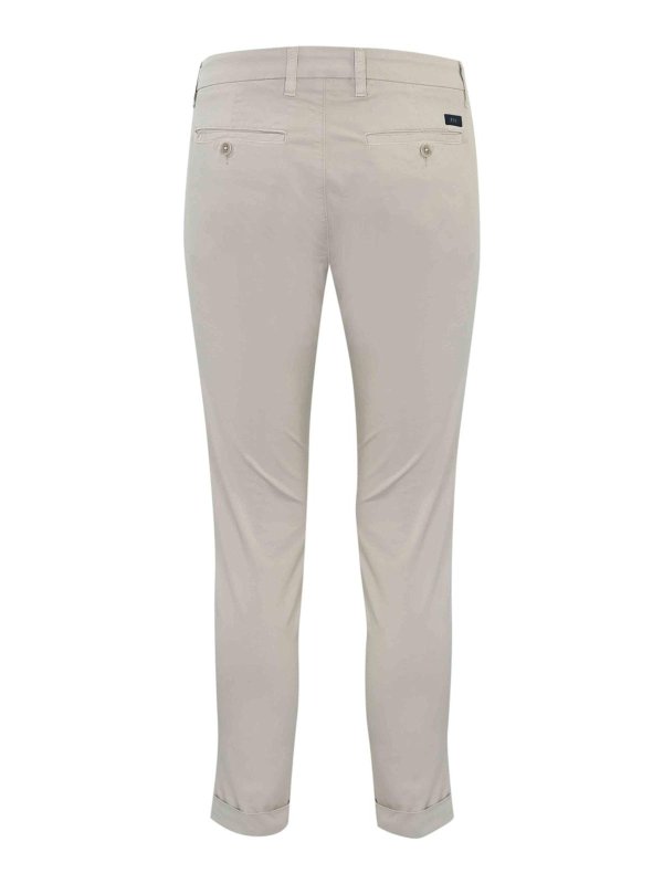 FAY: pantaloni casual online - Pantaloni Capri Con Risvolto