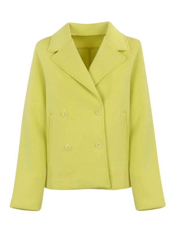 HOX: casual jackets - Yellow Peacoat Jacket