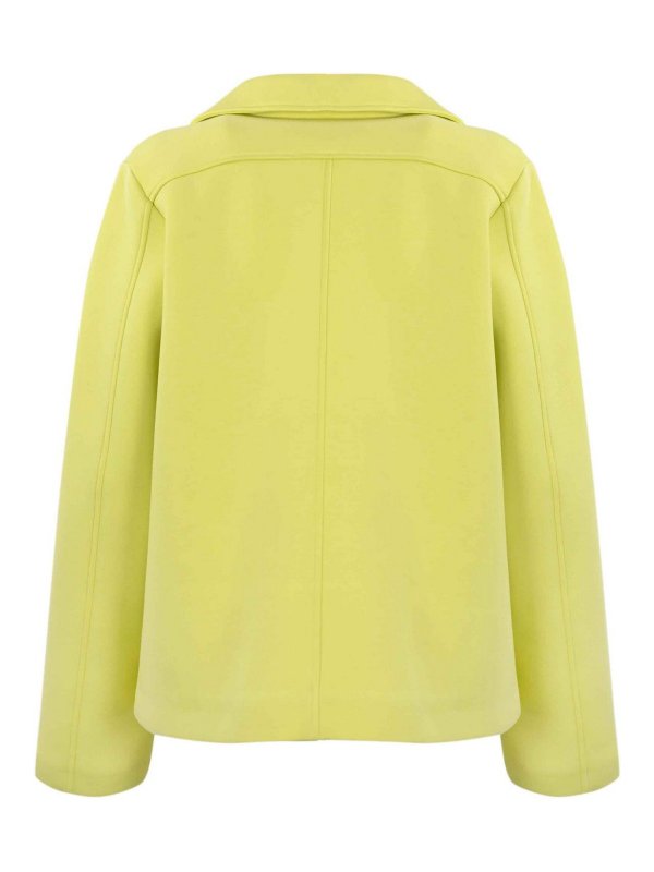HOX: casual jackets online - Yellow Peacoat Jacket