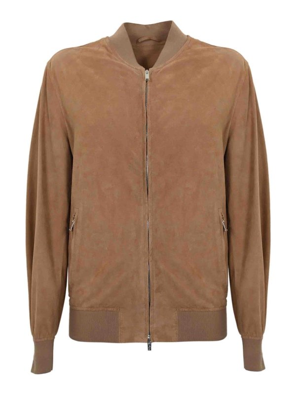 VOLFAGLI FIRENZE: レザージャケット - レザージャケット - ブラウン