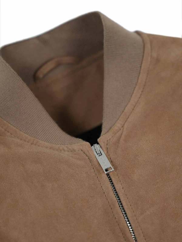 The Best Shops VOLFAGLI FIRENZE: レザージャケット - レザージャケット - ブラウン