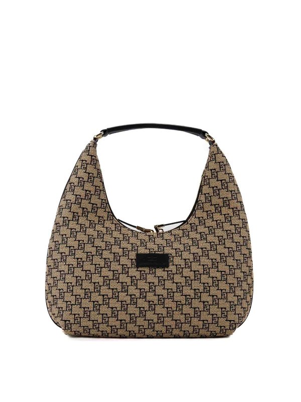 ELISABETTA FRANCHI: トートバッグ - トートバッグ - ベージュ