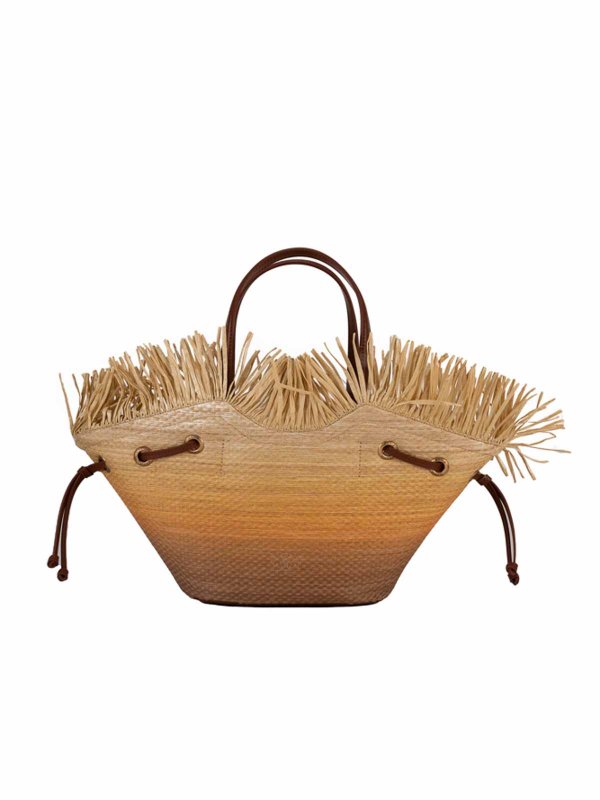Pinko: totes bags online - Raffia Shopping Bag