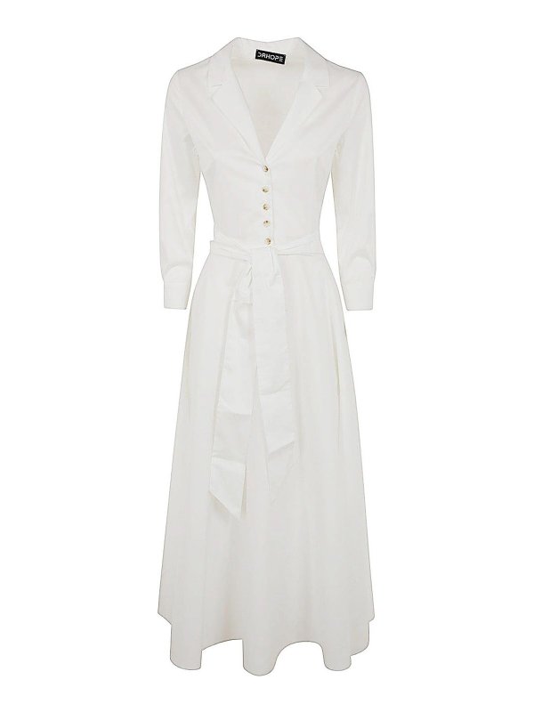 DRHOPE: short dresses - Cotton Stretch Dress