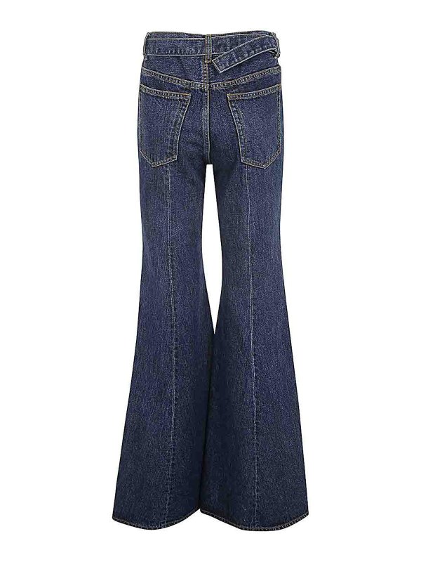 Sacai: Schlagjeans online - Shorts - Blau