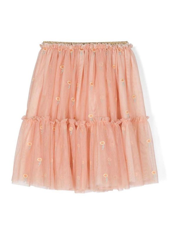 Stella McCartney Kids: ニーレングススカート＆ミディ丈 - 膝丈/ミディスカート - ピンク