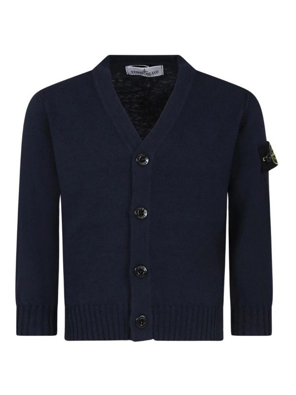 Stone Island Junior: クルーネック - クルーネック - ブルー