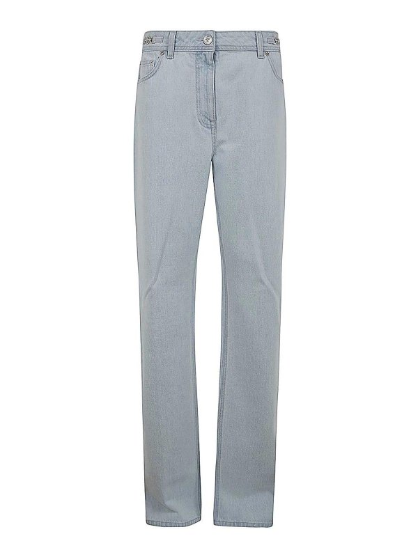 VERSACE: Jeans à jambe droite - Jean Droit - Stone