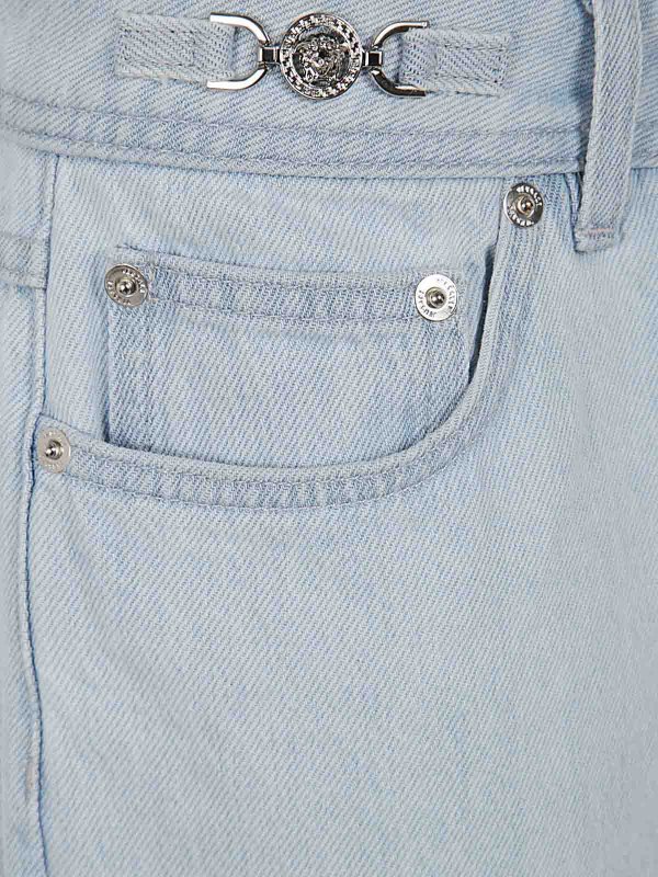 The Best Shops VERSACE: Jeans à jambe droite - Jean Droit - Stone