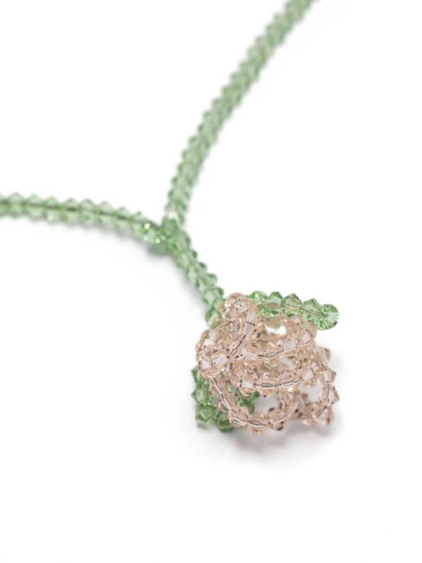 Crystal flower necklace shop online: SIMONE ROCHA