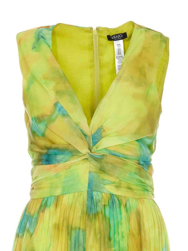 Green long dress shop online: Liu Jo