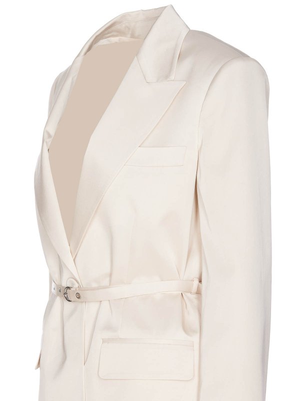 The Best Shops Pinko: blazers - Satin Blazer With Thin Belt