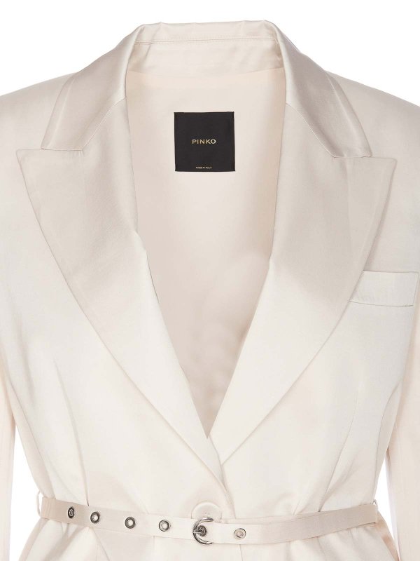 Satin Blazer With Thin Belt shop online: Pinko