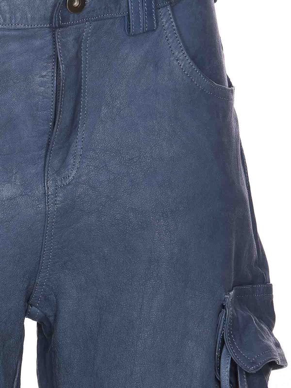 Leather Cargo Pants shop online: SALVATORE SANTORO