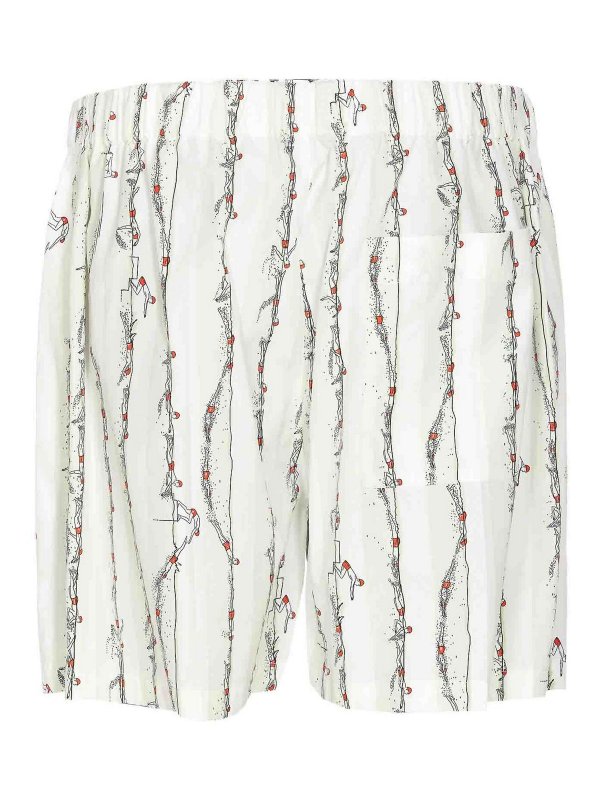 BOTTEGA VENETA: Trousers Shorts online - Printed Cotton Short