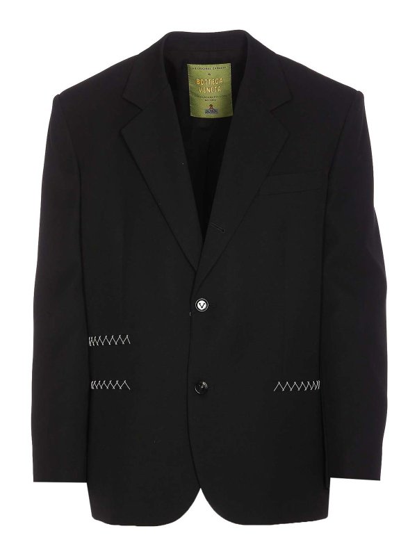 BOTTEGA VENETA: カジュアルジャケット - カジュアルジャケット - 黒
