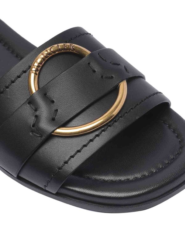 Leather sandals shop online: MONCLER