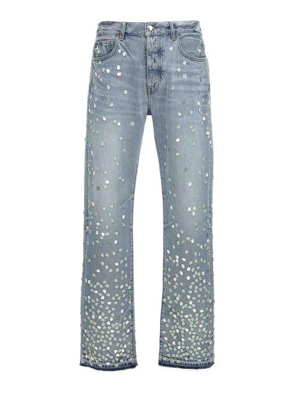 AMIRI: ストレートジーンズ - ストレートジーンズ - ライトブルー