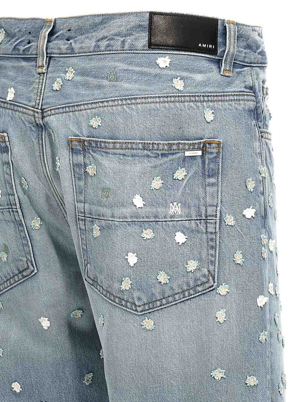 ストレートジーンズ - ライトブルー shop online: AMIRI