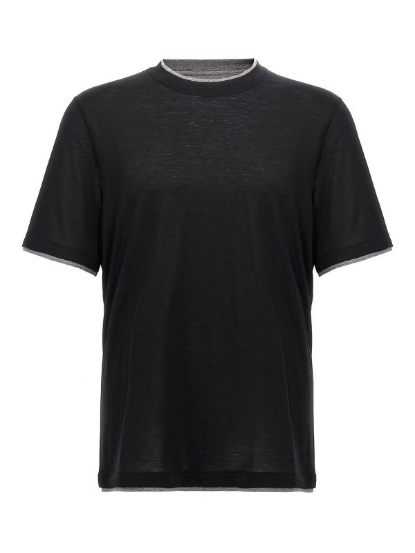 BRUNELLO CUCINELLI: Camisetas - Camiseta - Negro