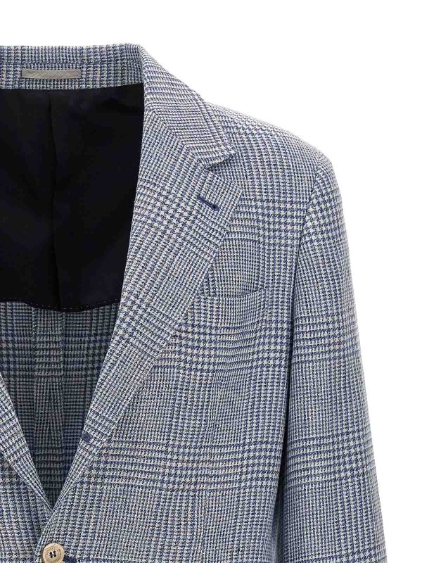 The Best Shops BRUNELLO CUCINELLI: blazers - Houndstooth Blazer