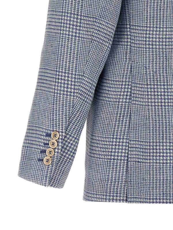 Houndstooth Blazer shop online: BRUNELLO CUCINELLI
