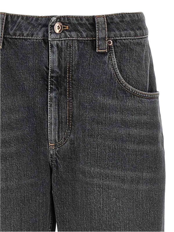 The Best Shops BRUNELLO CUCINELLI: ストレートジーンズ - ストレートジーンズ - グレー