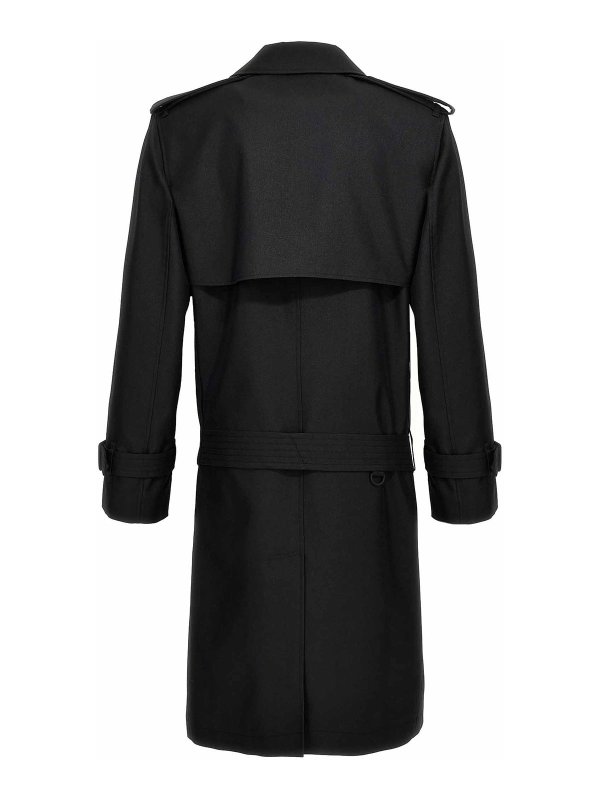 The Best Shops BURBERRY: short coats - Double-Breasted Maxi Trench Coat