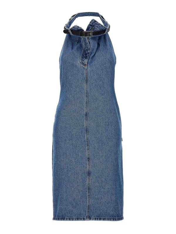 COPERNI: knee length dresses - Belt Halter Neck Dress