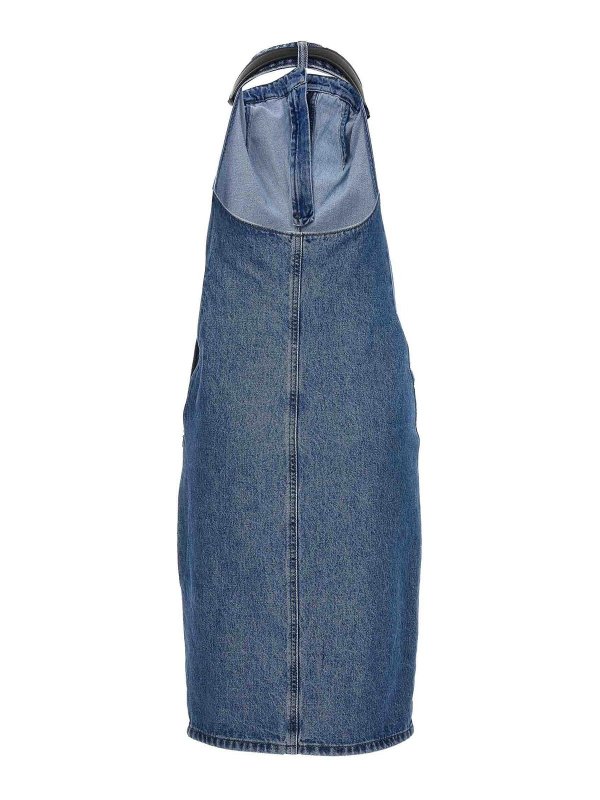 COPERNI: knee length dresses online - Belt Halter Neck Dress