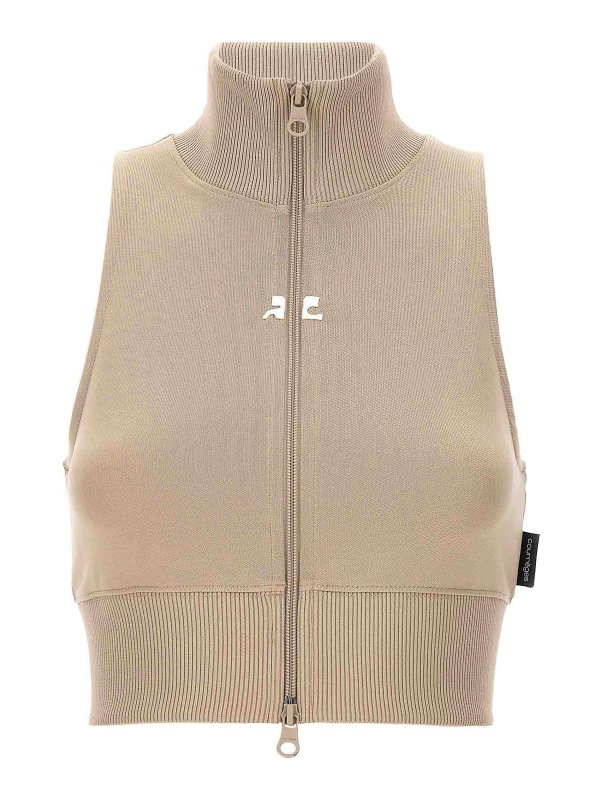 Courreges: ベスト - ベスト - ベージュ