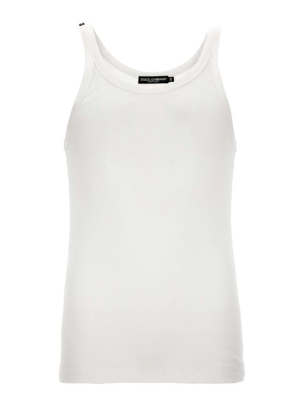 DOLCE & GABBANA: Tops und Tank Tops - Top - Weiß