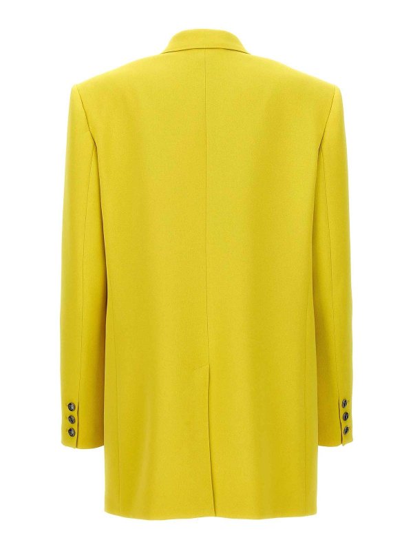 ELISABETTA FRANCHI: blazers online - Logo Button Double-Breasted Blazer