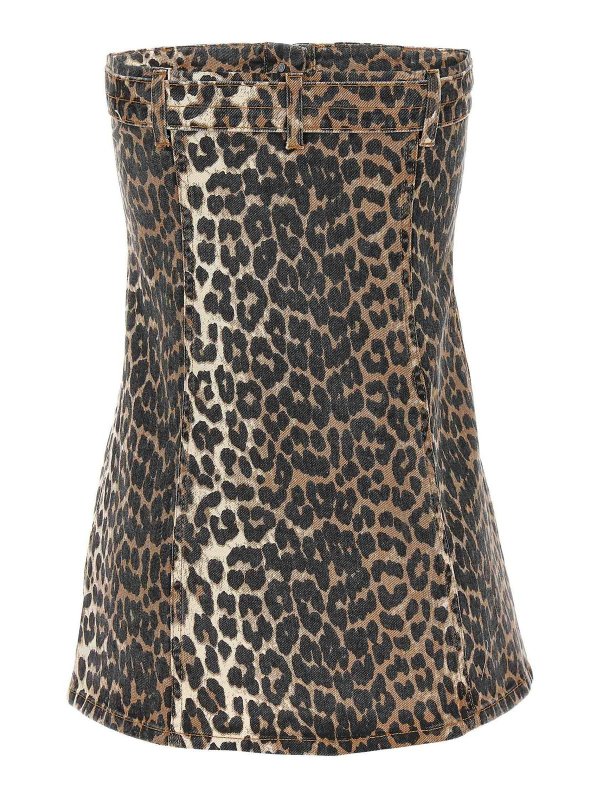 GANNI: Tops & Tank tops online - Leopard Top