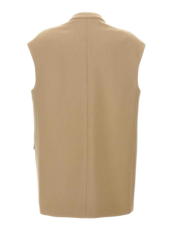 JIL SANDER: Gilets tricot online - Gilet - Beige